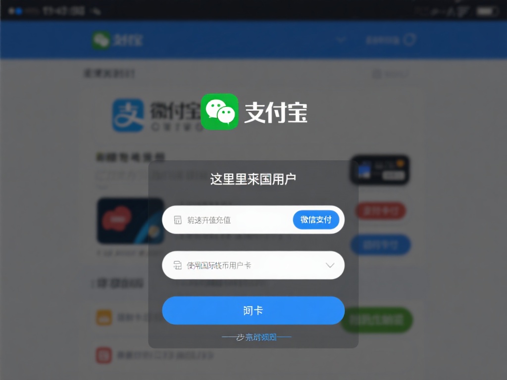 例如，如果你是国内用户，那么选择支付宝或微信支付，